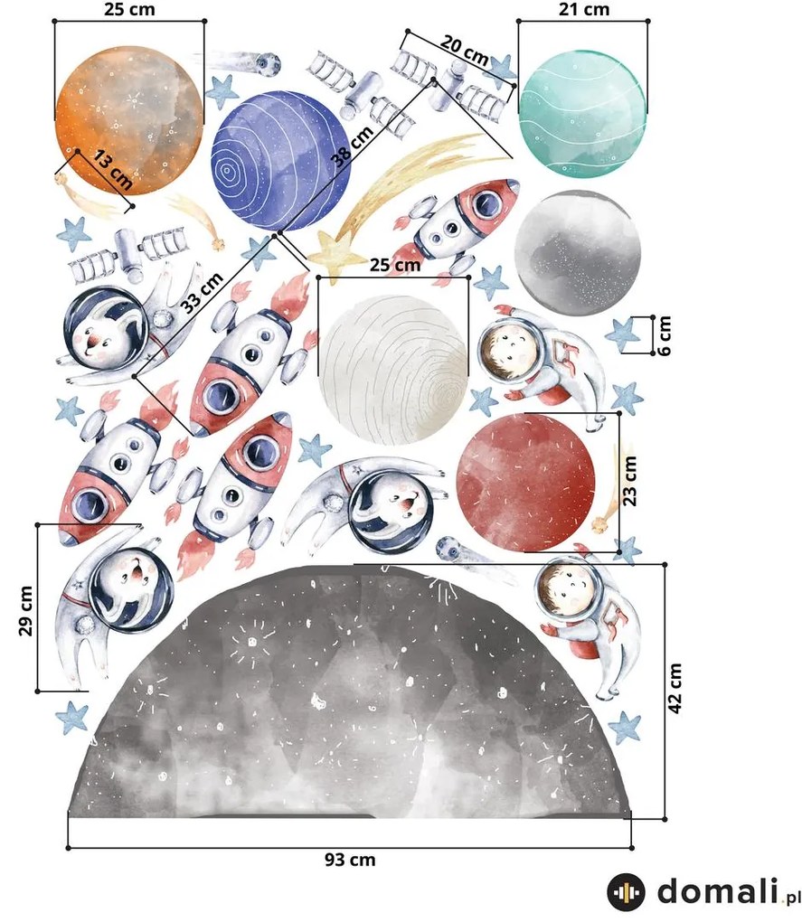 Naklejki na ścianę - Kosmos