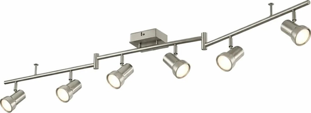 Oprawa punktowa 6xGU10/4,7W/230V matowy chrom