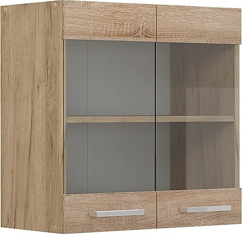 Szklana szafka kuchenna sonoma 60x31x60 r-line