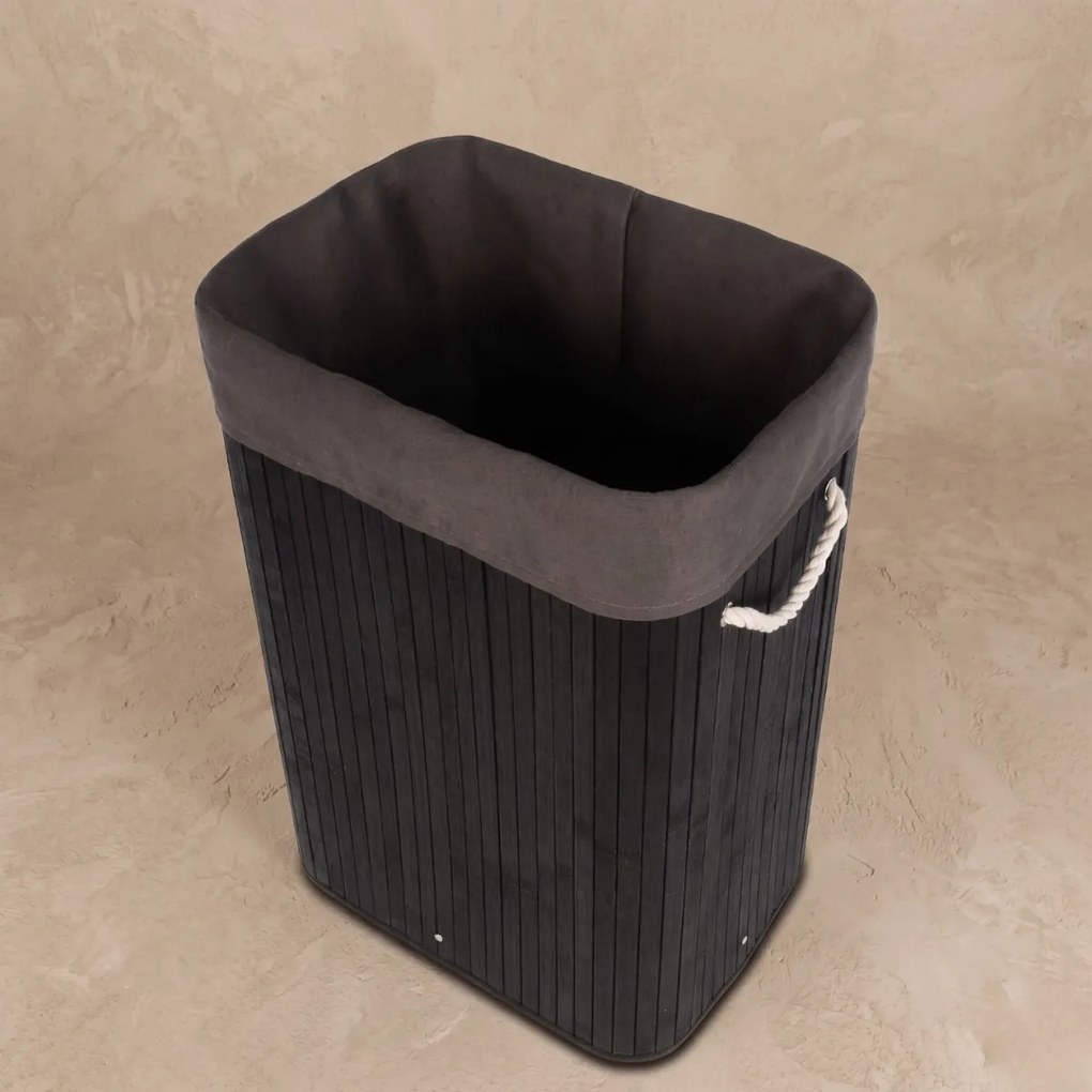 Bambusowy kosz na pranie SADE, 80 l