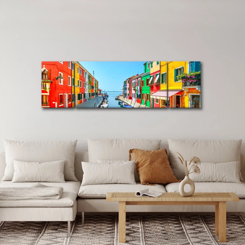 Obraz - Wyspa Burano, Wenecja, Włochy (170x50 cm)
