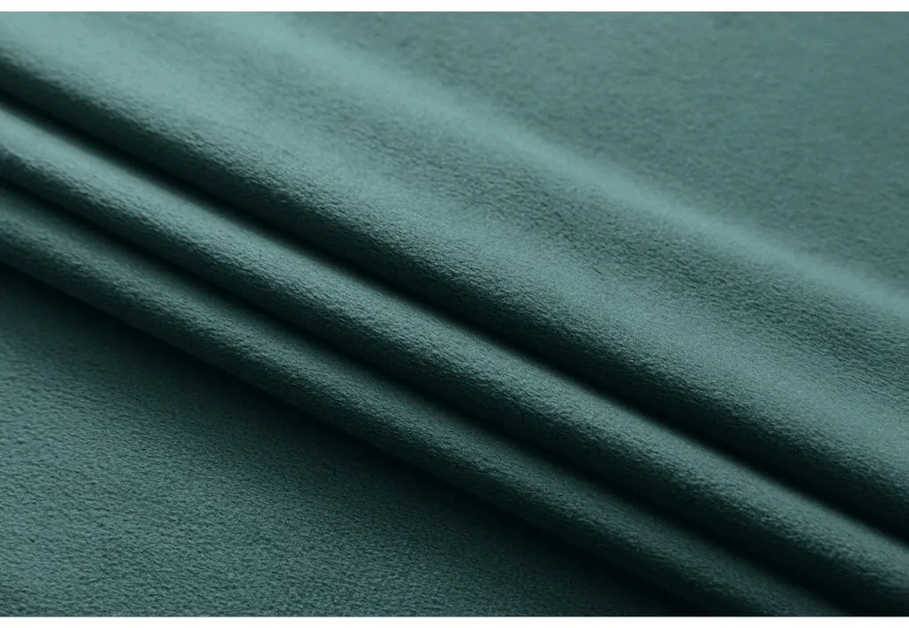 Zasłona zaciemniająca VELVET 140x250 cm, turkusowa Zawieszanie: Metalowe pierścienie