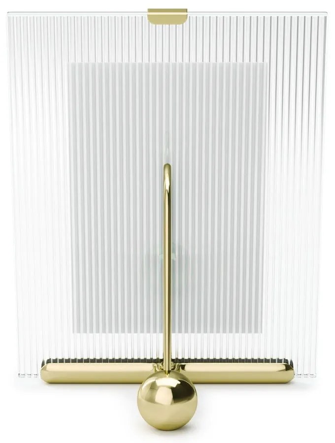 Szklana ramka stojąca w kolorze złota 16x20 cm Flute – Umbra