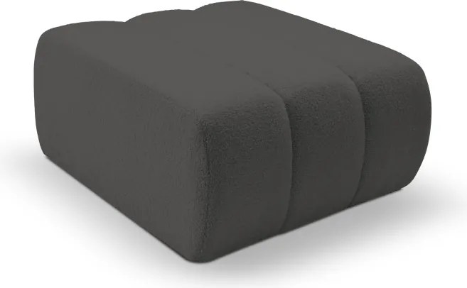 Pufa BALOO w kolorze ciemnej szarości w tkaninie LAMBI 12