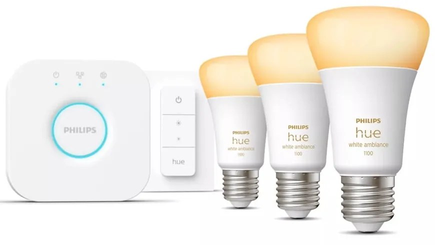 Inteligentny zestaw startowy 5 szt. z gwintem E27, 11 W White ambiance – Philips Hue
