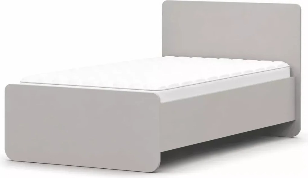 Jednoosobowe łóżko Passa 90x200 w kolorze kaszmirowym do pokoju dziecięcego