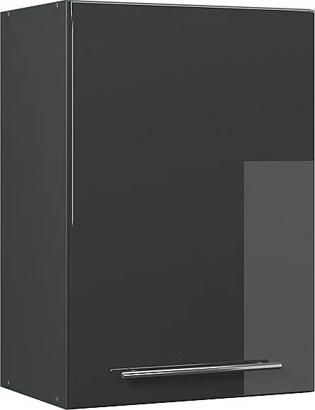Szafka ścienna antracyt wysoki połysk 50x34.1x72 fame-line