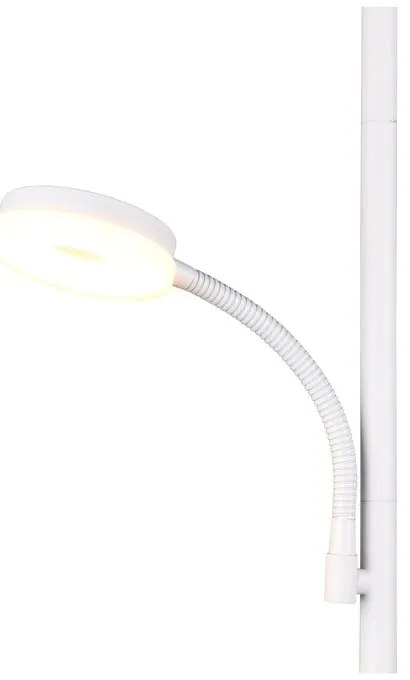 Biała lampa stojąca LED (wysokość 178 cm) Specter – Trio