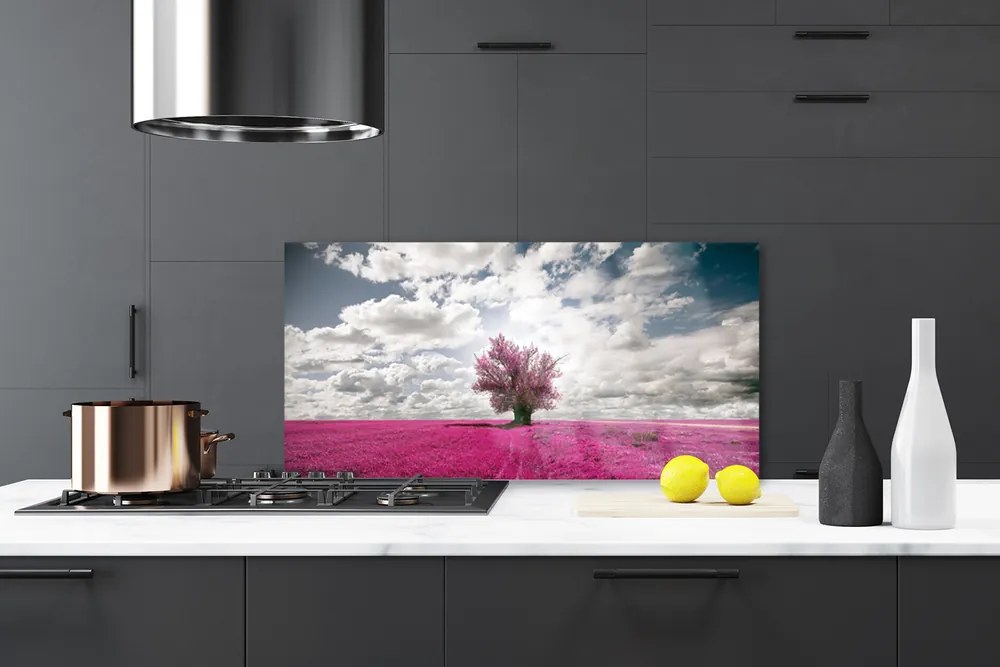 Panel nad blat kuchenny Samotne Drzewo W Polu