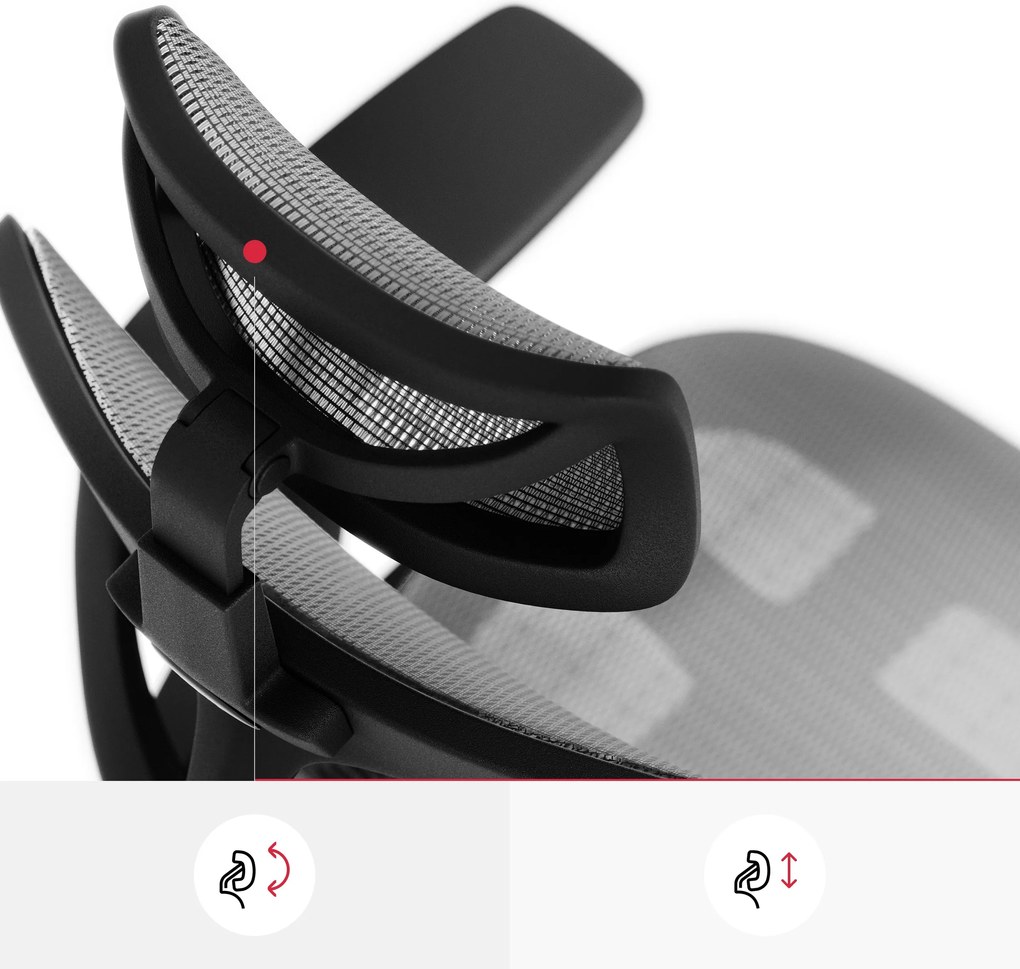 Fotel ergonomiczny Diablo V-Basic, czarno-szary