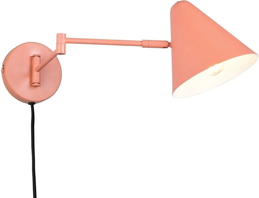 Pomarańczowy kinkiet z elastyczną konstrukcją do kontaktu ø 15 cm Cosima – Trio