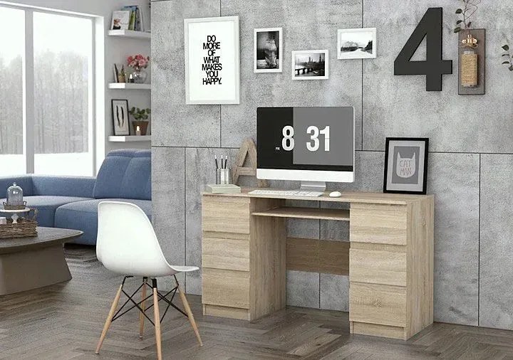 Młodzieżowe biurko z 6 szufladami F8-L16