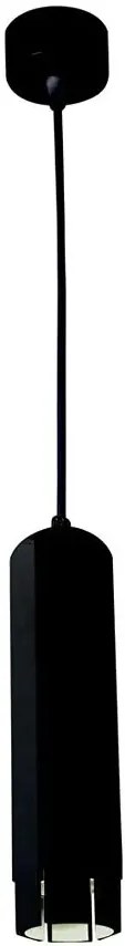 Czarna wisząca lampa tuba - 9X D258 G9-H63
