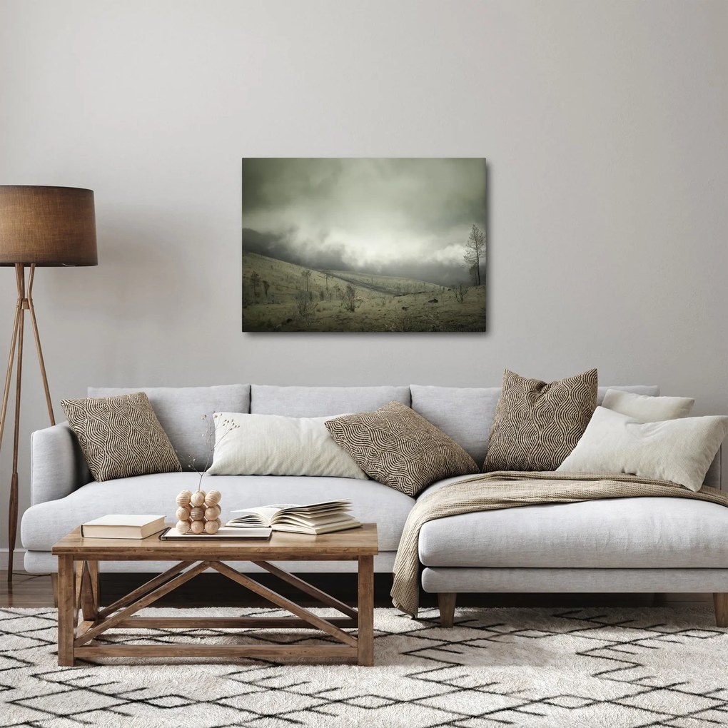 Obraz krajobrazu przed burzą (70x50 cm)