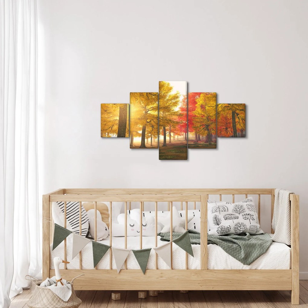 Obraz jesiennych drzew (125x70 cm)