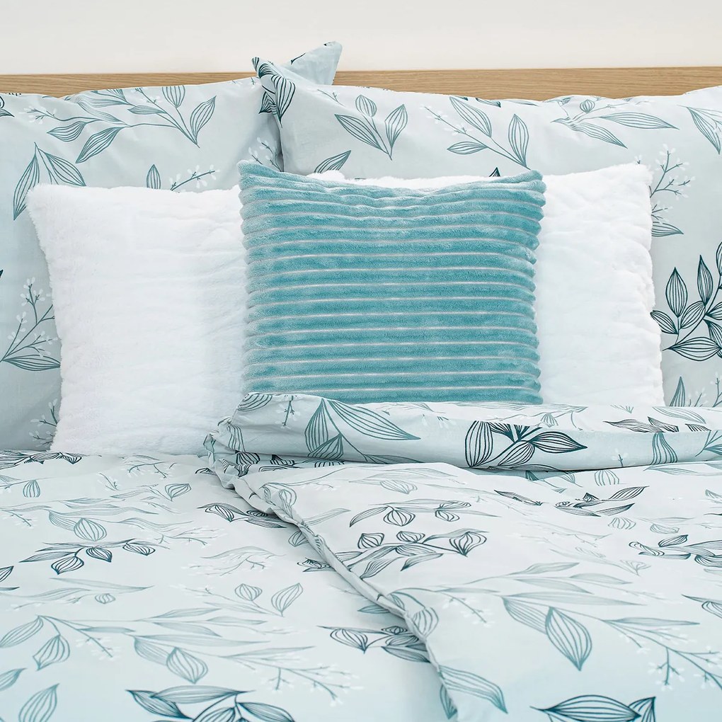 4Home Pościel bawełniana Frosty Leaves, 140 x 200 cm, 70 x 90 cm