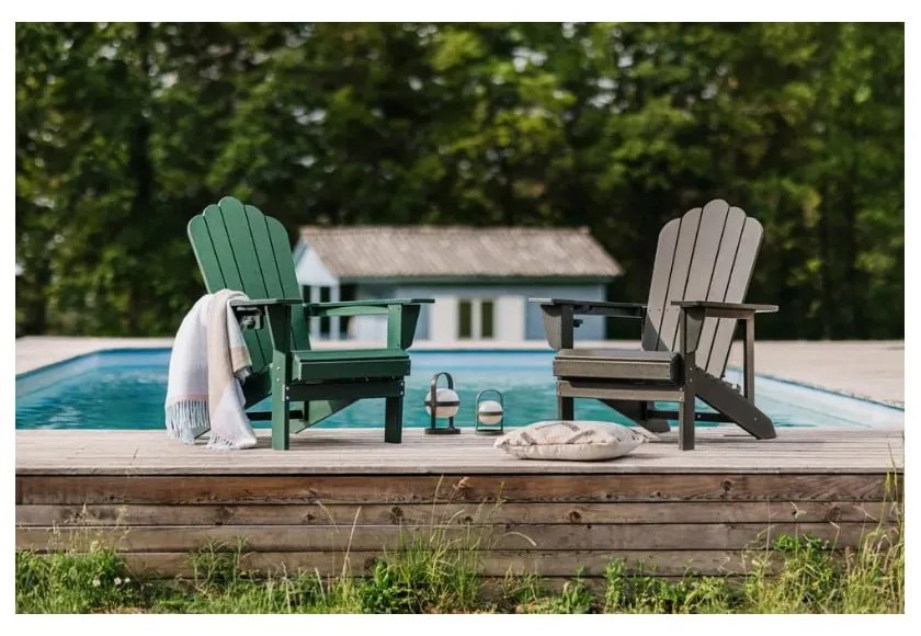 Brązowy plastikowy fotel ogrodowy Adirondack – Bonami Selection