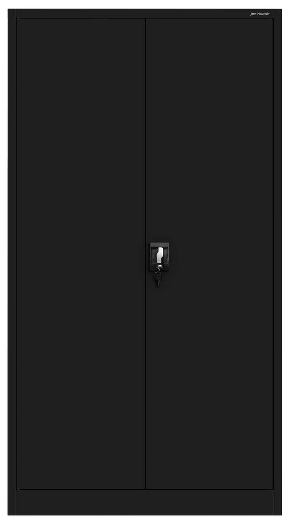 Szafa warsztatowa narzędziowa z 2 szufladami czarna, 920x1850x500 mm: SZYMON All Black