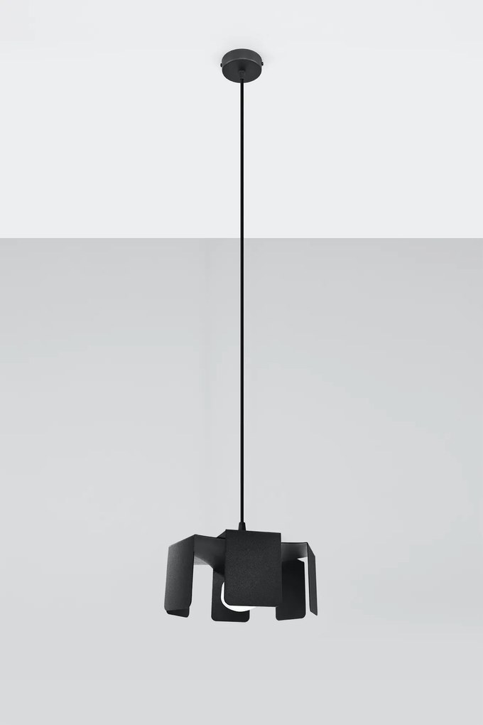Czarna lampa wisząca industrialna EX584 H1-Z53