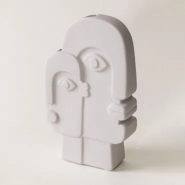 Wazon Dekoracyjny Z Ceramiki Sevan Biała - Sklum