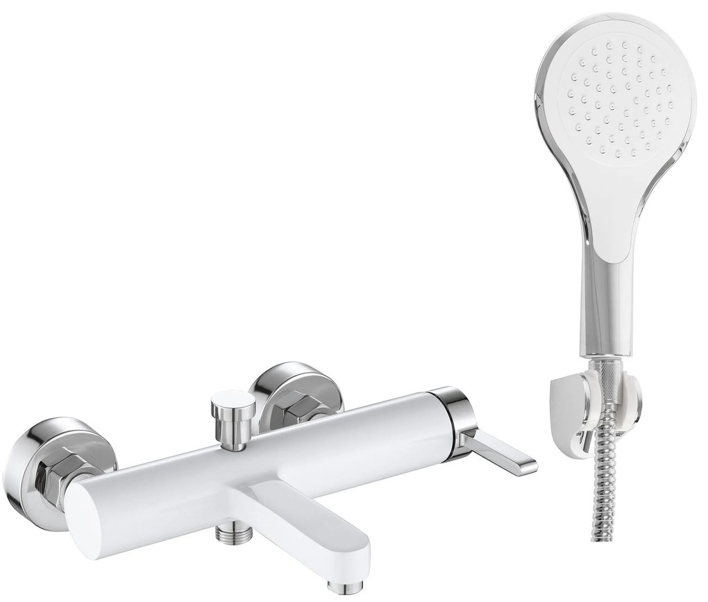 Bateria wannowa REA Polo biała Chrom