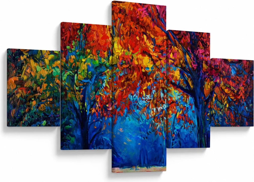 Obraz malowania natury (125x70 cm)