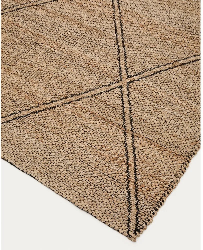 Dywan z juty tkany ręcznie w naturalnym kolorze 200x300 cm Vallalta – Kave Home