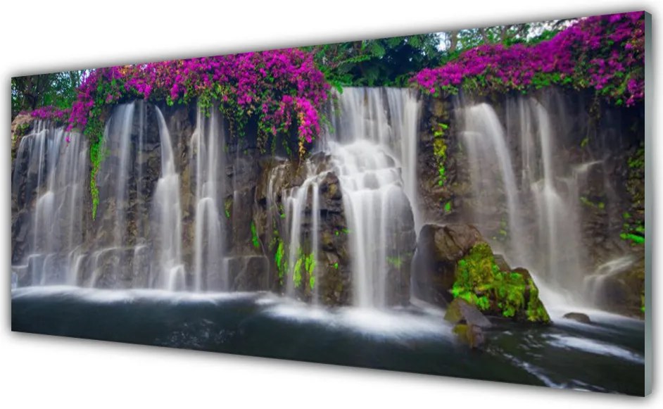 Panel Szklany do Kuchni Potężny Wodospad Górski