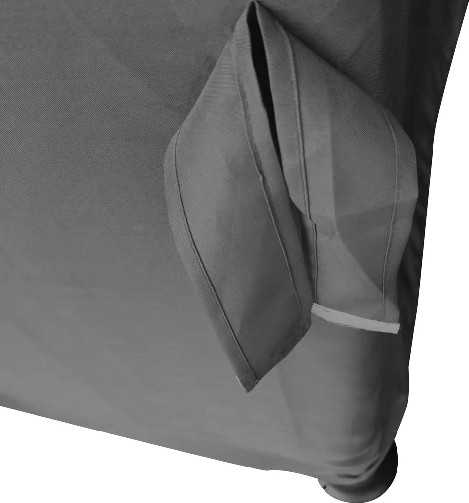 Pawilon ogrodowy Outsunny 3 x 3 m z podwójną moskitierą dachową, aluminium, ciemnoszary