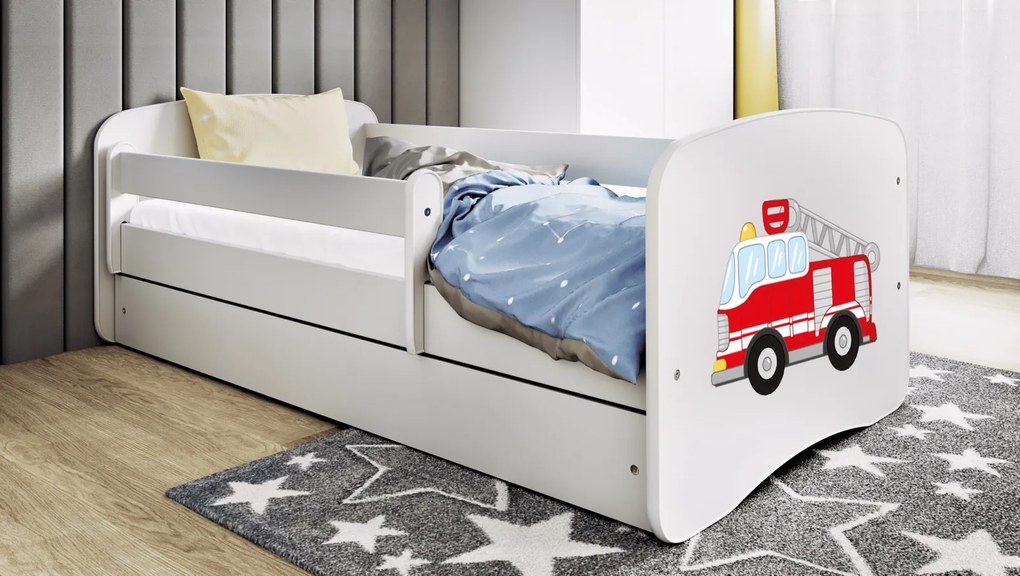 Łóżko dziecięce Babydreams z obrazkiem 160x80 z materacem
