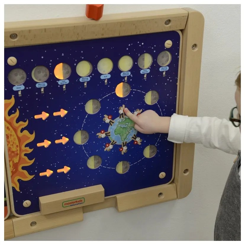 Masterkidz tablica edukacyjna fazy księżyca montessori