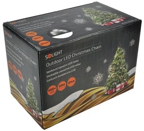 Lampki choinkowe LED na zewnątrz, zimna biała 5 m