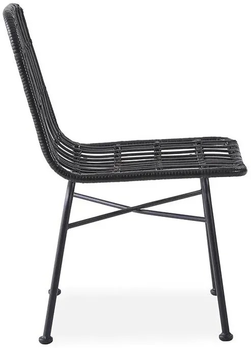 Popielate rattanowe krzesło tarasowe Z3-F23