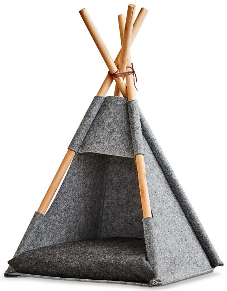 Namiot dla kota Tipi, filcowy, legowisko 44x42x45/65 cm, ZELLER