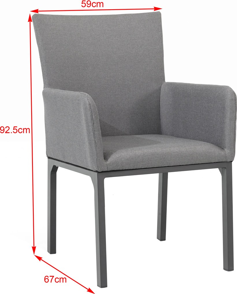 Tombolo - aluminiowe krzesło ogrodowe - Towar rozpakowany (N435)