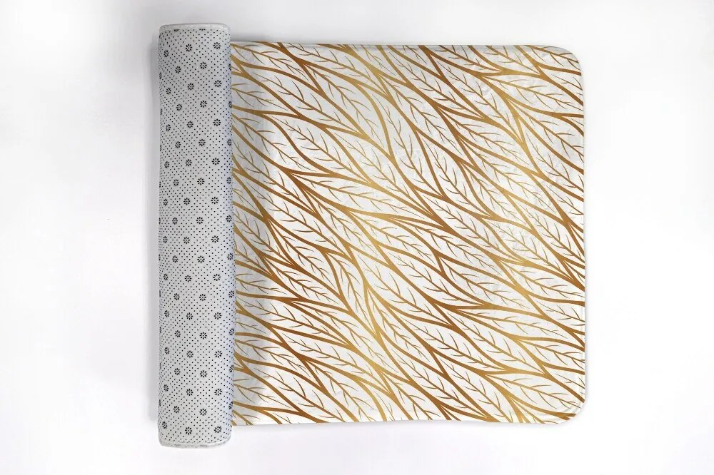 Antypoślizgowy dywanik łazienkowy Antypoślizgowy dywanik łazienkowy Złote Liście Wzór