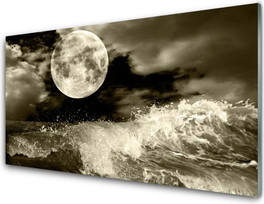 Panel Szklany do Kuchni Blask Księżyca Nad Doliną