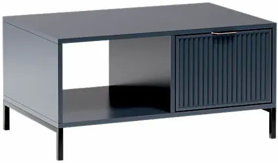 Granatowy stolik kawowy z lamelami C5-Z02