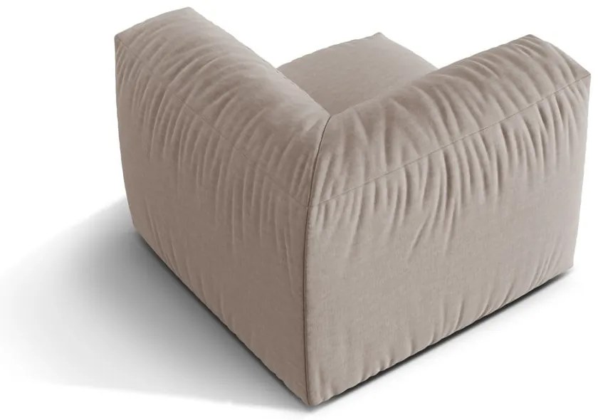 Beżowy moduł sofy (strona zmienna) Martina – Micadoni Home