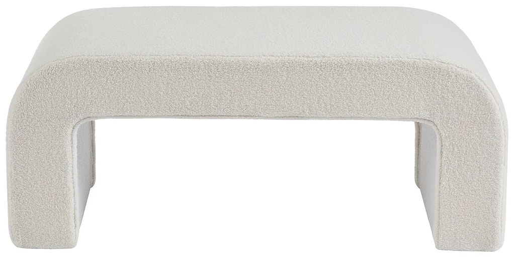 Ławka z bukli - Biały - CALVELO