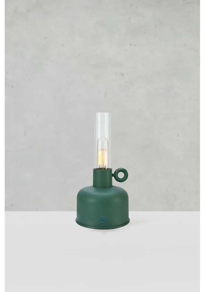 Ciemnozielona lampa stołowa LED (wysokość 22 cm) Astrid – Markslöjd