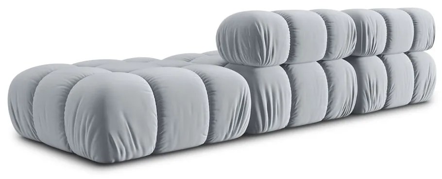 Jasnoniebieska aksamitna sofa 282 cm Bellis – Micadoni Home