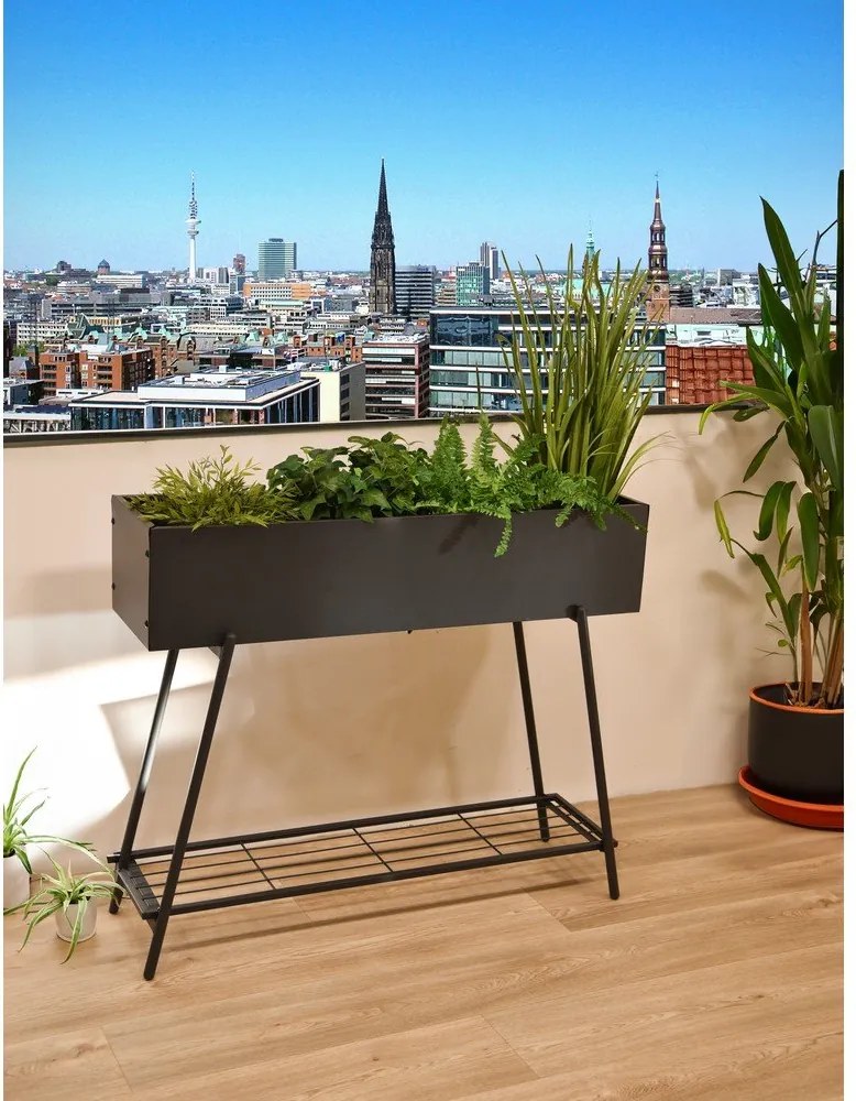 Stalowa podwyższona skrzynka na rośliny 30 cm Jasmine – Garden Pleasure