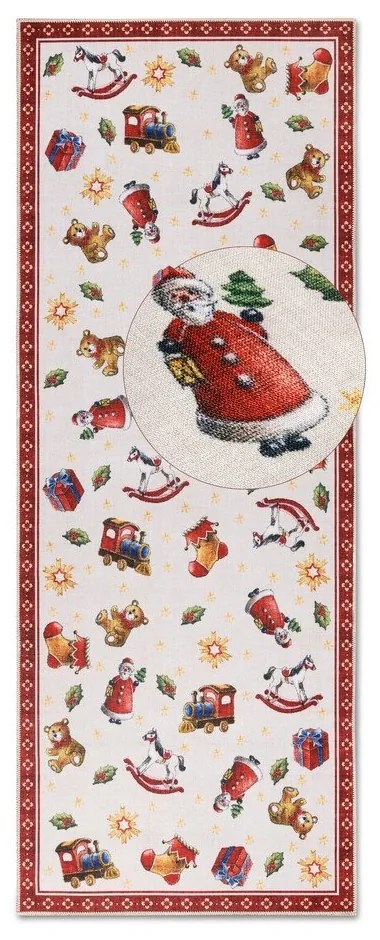 Czerwony chodnik ze świątecznym motywem 80x200 cm Red Christmas – Villeroy&Boch