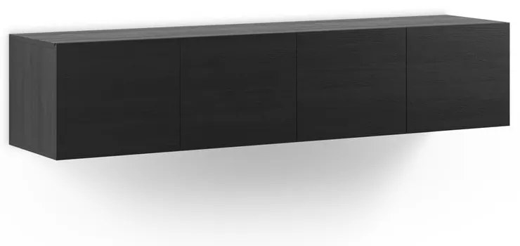 Czarna szafka pod TV 180x38x35 cm Daroca – Marckeric