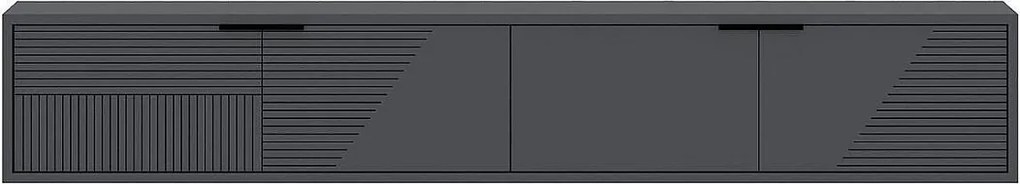 Stojak pod TV – 180 cm – Antracyt – Płyta wiórowa pokryta melaminą