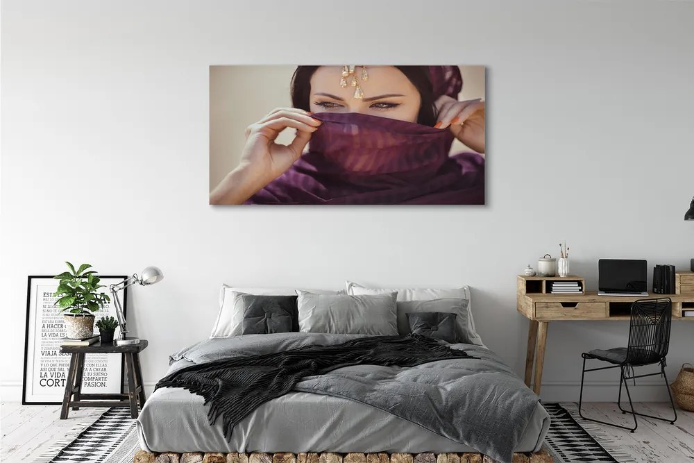 Obraz na płótnie Kobieta w Fiolecie