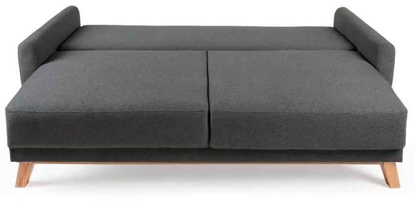 Ciemnoszara sofa rozkładana Bonami Selection Pop