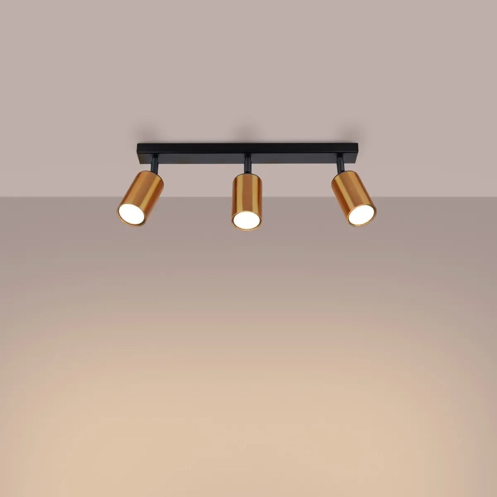 Listwa oświetleniowa WINX 3 czarna/miedziana SOLLUX  LIGHTING