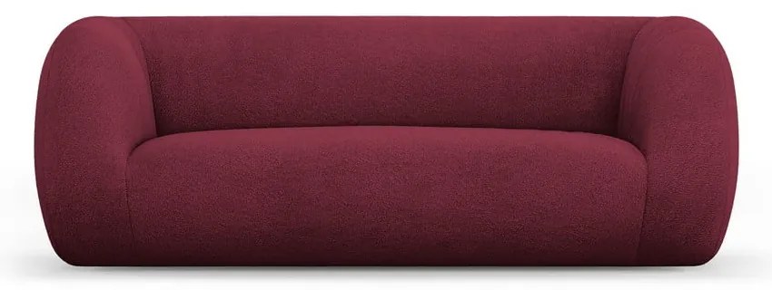 Bordowa sofa z materiału bouclé 210 cm Essen – Cosmopolitan Design